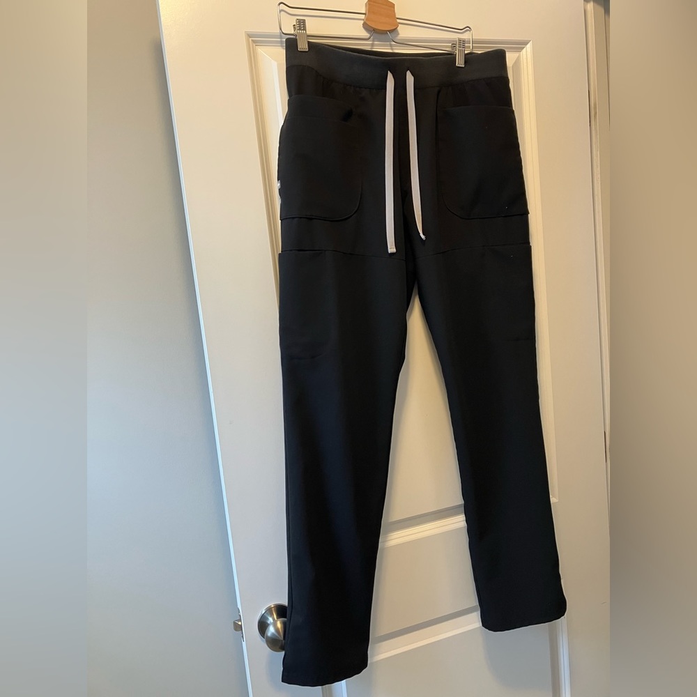 Figs Skinny Scrub Pants, “Nepal style” Size Large Tall, in Black, Barely worn!
